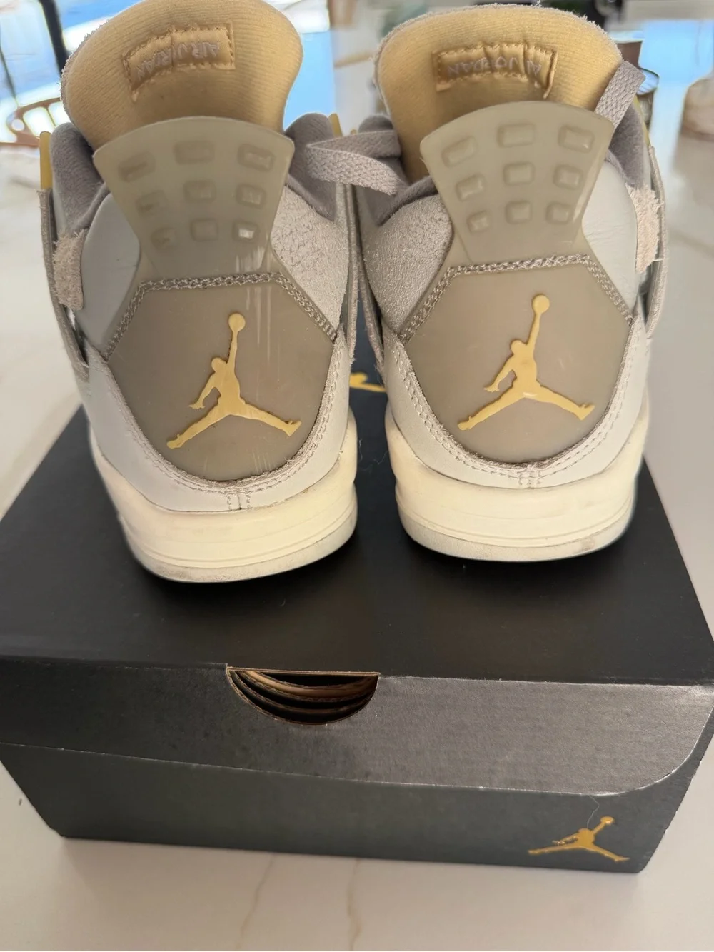 Jordan Kids Sneakers in White, Gray and Black